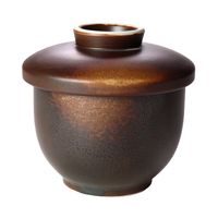 アースモス 蓋物 やきしめ 蒸し碗(小) [4個入] vac-114-09001（直送品）