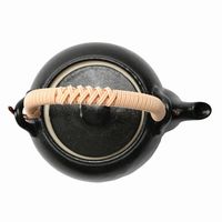 アースモス ティーポット 瀬戸黒 土瓶 [2個入] vac-119-06003（直送品）