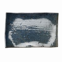 アースモス 小皿 ラピスラズリ タタラ型7.0寸長角皿 [4個入] vac-120-04018（直送品）