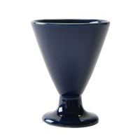 アースモス 盃 濃紺 陶盃(あさがお型) [5個入] vac-122-10006（直送品）