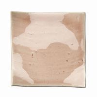 アースモス 小皿 ローズクオーツ タタラ型5.0寸正角皿 [4個入] vac-125-04016（直送品）