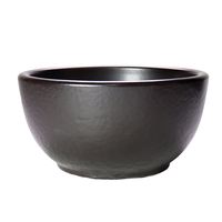 アースモス 丼 耐熱 黒 石目型ビビンバ丼 16cm [2個入] vac-191-01018（直送品）