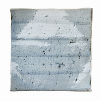 アースモス 小皿 ゴス巻 タタラ型7.0寸正角皿 [2個入] vac-203-04017（直送品）