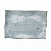 アースモス 小皿 ゴス巻 タタラ型7.0寸長角皿 [4個入] vac-203-04018（直送品）