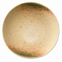 アースモス 飯碗 伊賀織部 うす彫りろくべ型茶碗(大) [4個入] vac-207-01022（直送品）