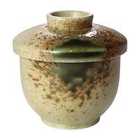 アースモス 蓋物 伊賀織部 蒸し碗(小) [3個入] vac-207-09001（直送品）