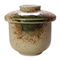 アースモス 蓋物 伊賀織部 蒸し碗(大) [3個入] vac-207-09002（直送品）