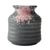 アースモス そば用品 いぶし黒にピンク吹 そば徳利(中) [3個入] vac-212-08003（直送品）