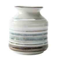 アースモス そば用品 淡彩ライン そば徳利(中) [3個入] vac-301-08003（直送品）