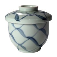 アースモス 蓋物 手描きあみ 蒸し碗(小) [3個入] vac-302-09001（直送品）