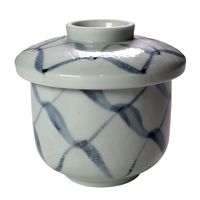 アースモス 蓋物 手描きあみ 蒸し碗(大) [3個入] vac-302-09002（直送品）