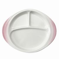 アースモス ランチプレート 吹付ピンク ランチプレート [2個入] vac-303-07004（直送品）