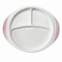 アースモス ランチプレート 吹付ピンク ワンディッシュプレート [1個入] vac-303-07005（直送品）