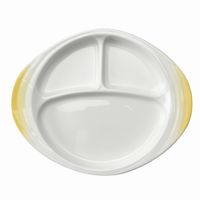 アースモス ランチプレート 吹付黄 ランチプレート [2個入] vac-306-07004（直送品）