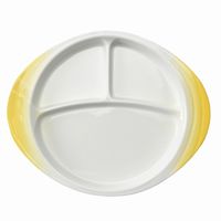 アースモス ランチプレート 吹付黄 ワンディッシュプレート [1個入] vac-306-07005（直送品）