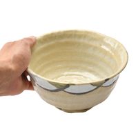 アースモス 丼 白い波 ろくべ型6.0寸丼 [2個入] vac-319-01005（直送品）