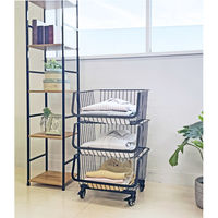 アイ・エル・シー ワイヤースタッキングラック4段 LB-4238-4 1個（直送品）