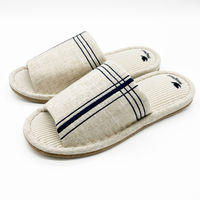 オクムラ スリッパ ナチュラルクロス外縫い Lサイズ 286169 1個（直送品）