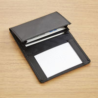 レイメイ藤井 グロワール メモ付名刺入革製ブラック GLN1055B 1セット(1個×6)