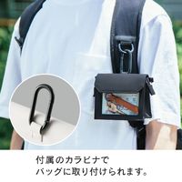 キングジム FLATTY ONE MILE(フラッティ ワンマイル) ミニサイズ 黒 5556クロ 1個