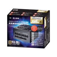 ATX電源 750W 80PLUS GOLD認証 フルプラグイン 3年保証 KRPW-GA750W/90+ 玄人志向