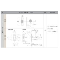長沢製作所 古代 プレジデント本締錠 NKーPー60 GB 51115828 1セット（直送品）