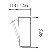 美濃クラフト かもんポスト　Ｄｅｔｕｒｎ（デターン）　ゴールドオレンジＤＴＮーＧＯ 110889 1台（直送品）