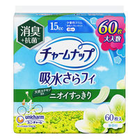 大容量 吸水ナプキン チャームナップ 吸水さらフィ 少量用スリム 15cc 消臭 羽なし 19cm 1セット（60枚×3）尿漏れ ユニ・チャーム