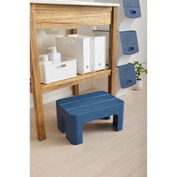 SANKA ステップ 踏み台 高さ20cm 耐荷重 100kg S&W サンバッサ 日本製 ディープブルー 312764 1個