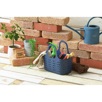 SANKA ランドリーバスケット S&W サンバッサ バスケット ミニ ドット ディープブルー 326315 1個