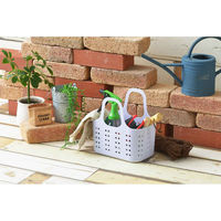 SANKA ランドリーバスケット S&W サンバッサ バスケット ミニ ドット モイスブルー 345395 1個（直送品）