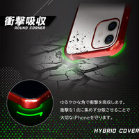 オウルテック iPhone12mini 落下防止リング付き耐衝撃ハイブリッドケース クリア OWL-CVIC5407-CL 1個