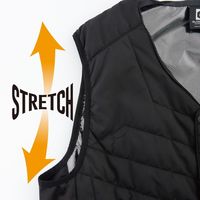 ボルトヒートVネックベスト（服のみ） ブラック LL G-8069 GLADIATOR コーコス信岡