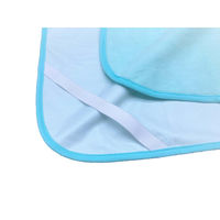 重光商事 マイクロファイバー防水シーツ サイズ小 ブルー SK70120-BL 1セット(2枚)