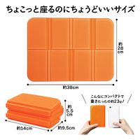 コモライフ 持ち運べるクッションマット 390725 1セット(2色組)（直送品）
