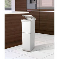 アスベル 分別ペダル2段スリム38L 6605 1個（直送品）