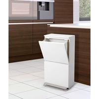 アスベル 分別ペダル2段ワイド40L 6604 1個（直送品）