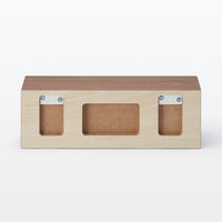 無印良品 壁に付けられる家具棚 ウォールナット材突板 30cm 良品計画