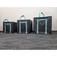 大成段ボール 自立式　ユニバーサルバック　180L 黒　UNIVERSAL BACK 180L 1セット(3個)（直送品）