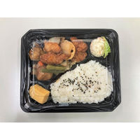 弁当容器　CZラプレ8-1 BS黒本体　400枚(50枚×8) 0124808010525　シーピー化成（直送品）