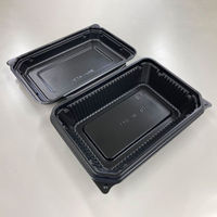 弁当容器　BF-611 黒　400枚(50枚×8) 0740611000520　シーピー化成（直送品）