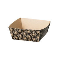 菓子容器 IKPTT-45 麻の葉 くろ 伊藤景パック　2000枚(100枚×20) 5143078　伊藤景パック産業（直送品）