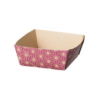 菓子容器 IKPTT-45 麻の葉 むらさき 伊藤景パック　2000枚(100枚×20) 5143080　伊藤景パック産業（直送品）