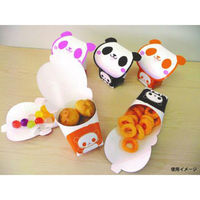 軽食用 あにぽて パンダ ピンク AnimaL Poteco 1000枚(25枚×40) 612975（直送品）