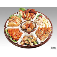 オードブル容器 TOM-460 丸型オードブル ロイヤル セット 80枚(20枚×4) 905014 1ケース(80枚入(20枚×4袋))（直送品）