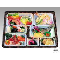 アヅミ産業 仕出弁当 T-138B (蓋木目)会席膳セット 160枚(20枚×8) 905030 1ケース(160枚入(20枚×8袋))（直送品）