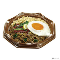 デンカポリマー 軽食容器 八角皿190本体 BW 600枚(50枚×12) 49433 1ケース(600枚入(50枚×12袋))（直送品）