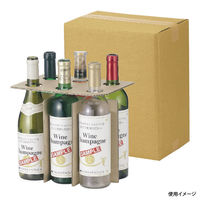 ヤマニパッケージ 発送資材 ヤマニ 720ml細瓶6本 お値打ち宅配箱 25枚(1枚×25) K-1288 1ケース(25枚入)（直送品）