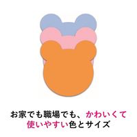 スリーエム(3M) ポストイット ふせん 付箋 強粘着 シルエットノート クマ 69mm×69mm 混色3色 5パック SSS-BER