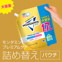 マウスウォッシュ 洗口液 口臭 モンダミン プレミアムケア ホワイトミント つめかえ 大容量1.7L 微刺激タイプ アース製薬